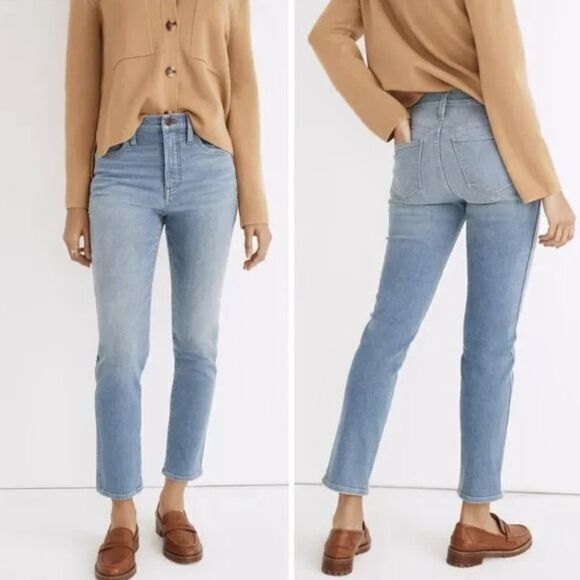 NEW Madewell Stovepipe Jeans in Euclid‎ Wash, 24, ND526 - Picture 1 of 16